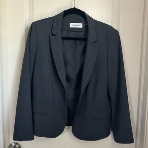 Calvin Klein Petite Charcoal Blazer